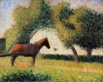 ジョルジュ・スーラ Painting - 馬車 1884